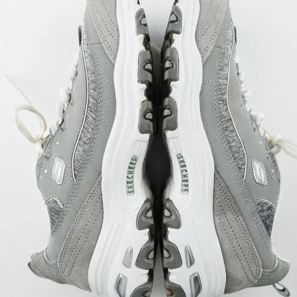 Skechers D'Lites Women's Size-7 Air-Cooled Memory Foam Gray Shoes 11936W - Picture 8 of 8